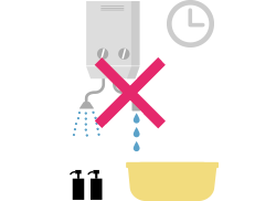小型湯沸器の危ない使い方